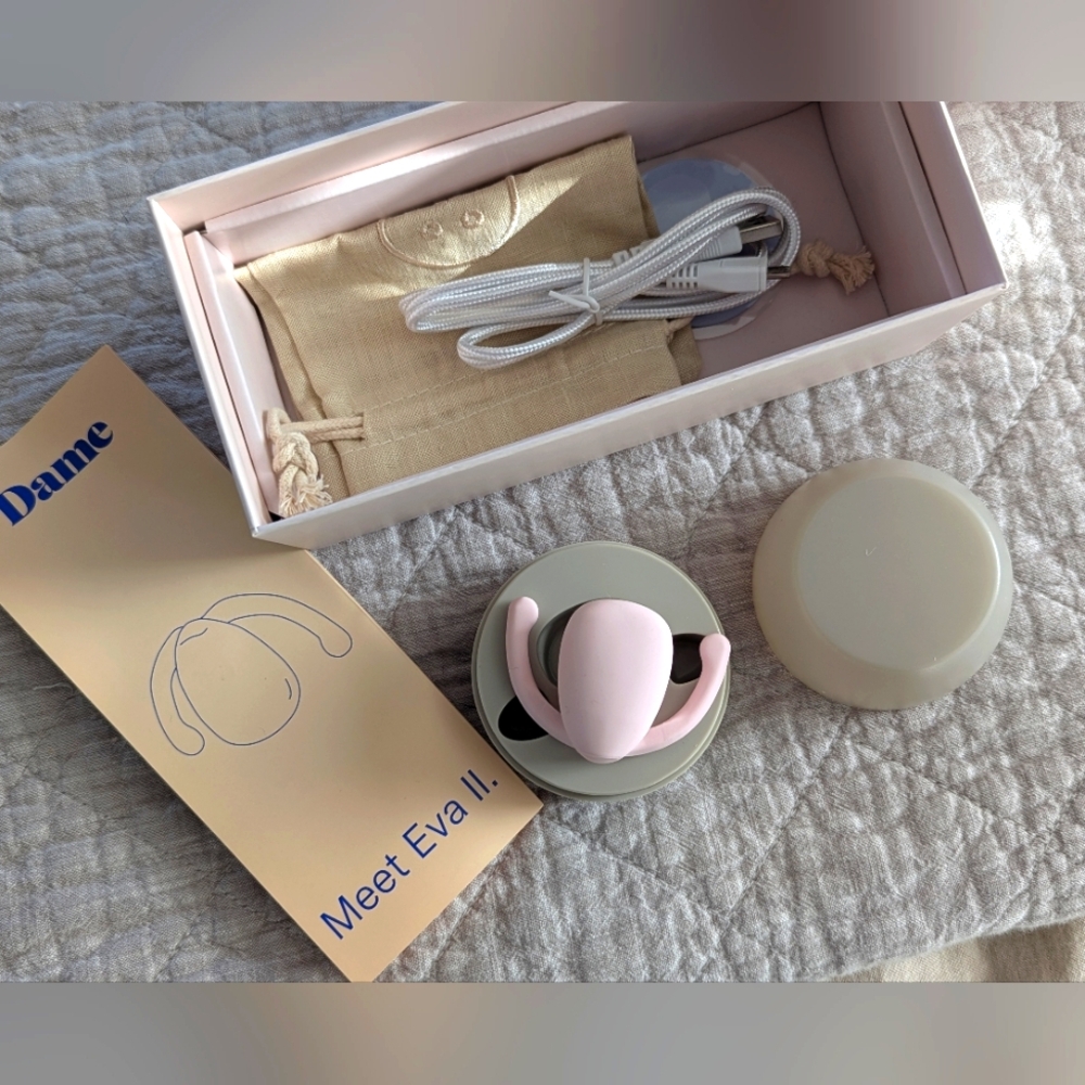 Dame Eva II Personal Massager in Pink and Gray